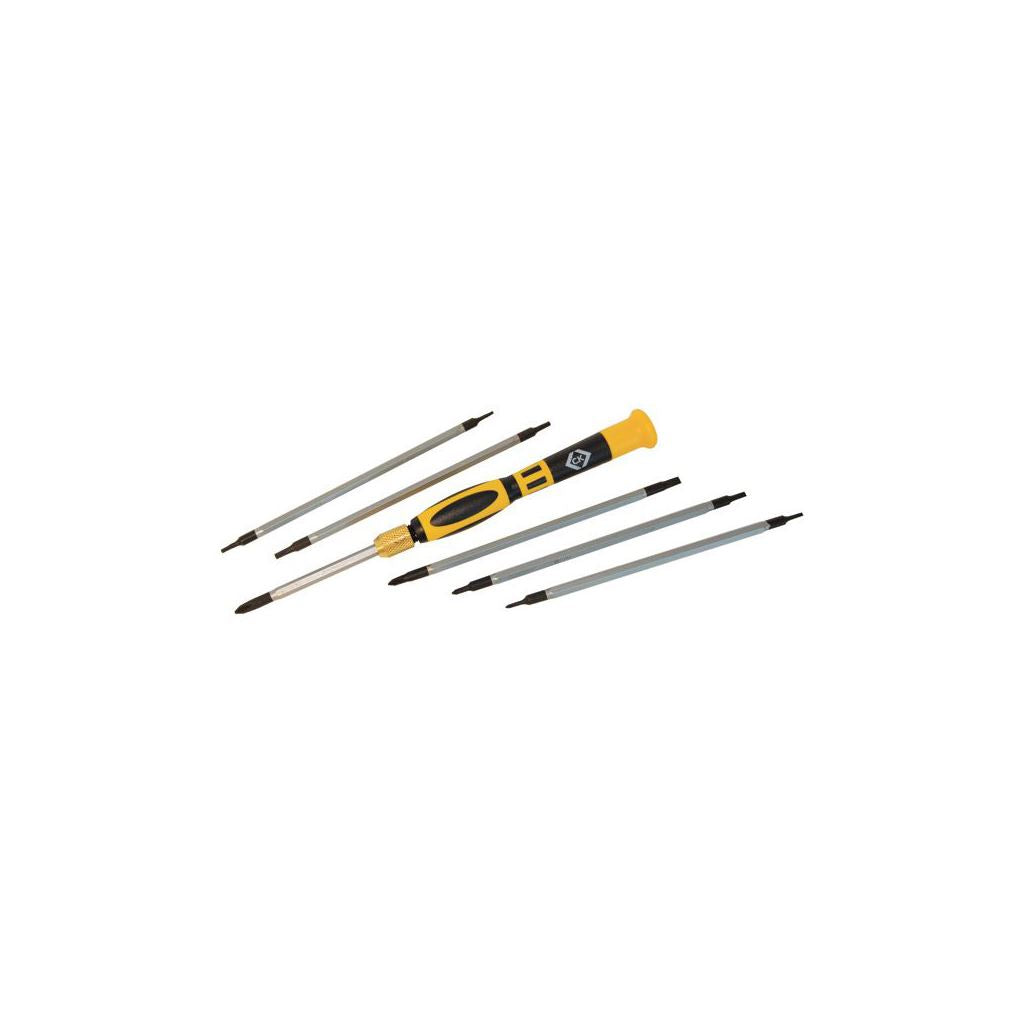 CK Tools Precision Screwdriver Slotted/PH/TX Set Of 7 T4896