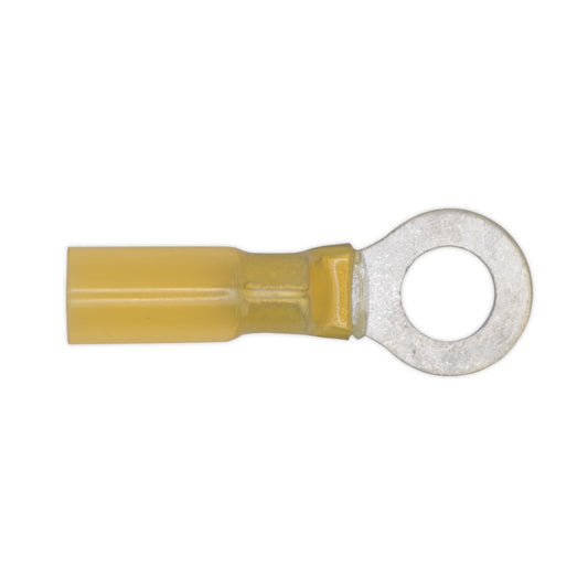 Sealey Heat Shrink Ring Terminal 8.4mm Yellow Pack of 25 YTSR2584