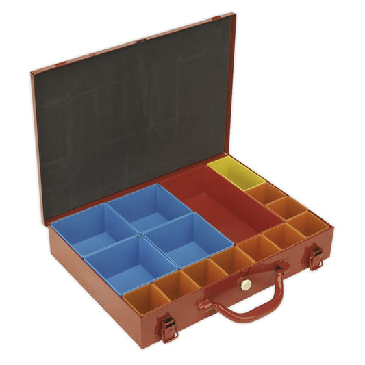 Sealey Metal Case with 15 Storage Bins APMC15