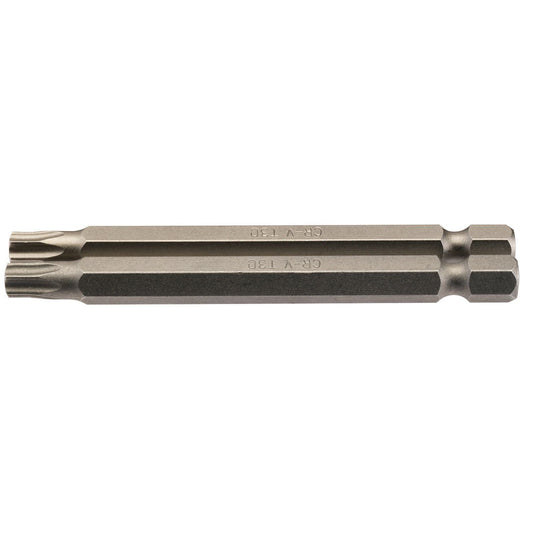 1x Pair of Draper T30 1/4" Hexagonal TX-Star Insert Bit - 75mm Long - 66852