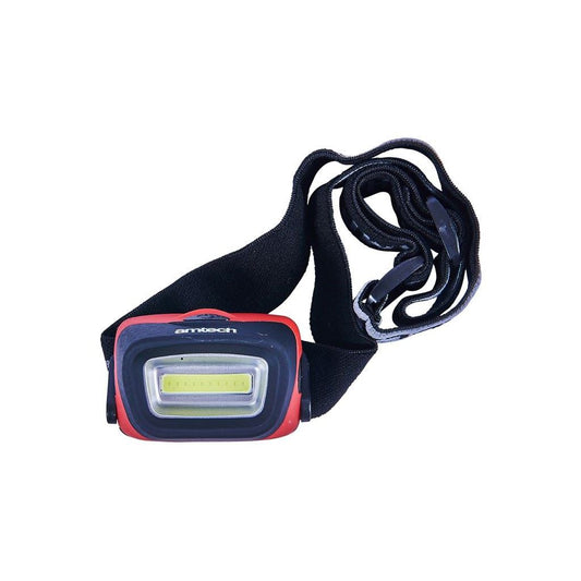 Amtech Headlight Torch 3W COB LED 120 Lumen Full Half Power Flashing - S8090