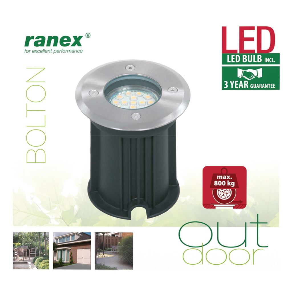 Ranex LED Ground Spot Plastic Glass Light - RA-5000461