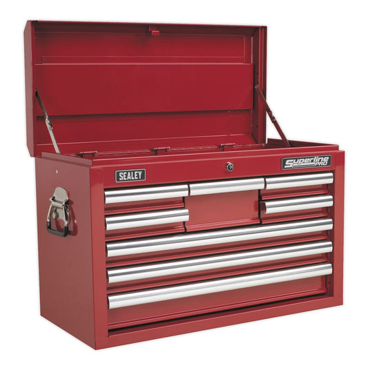 Sealey Topchest 8 Drawer with Ball Bearing Slides - Red AP33089