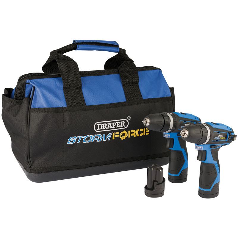 Draper 10.8V Drill TW/Pack +3 Batteries and Bag- Draper Interchange Mega Deal - 52031