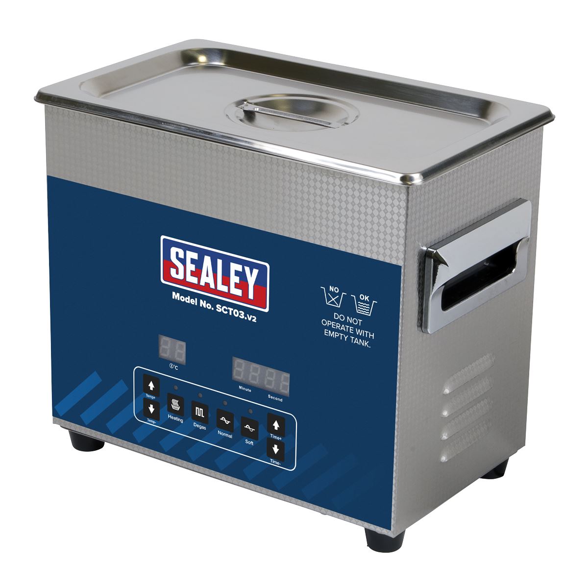 Sealey Ultrasonic Parts Cleaning Tank 3L SCT03