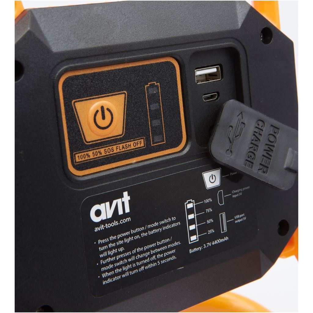 Avit 20W Rechargeable LED Site Light AV15020