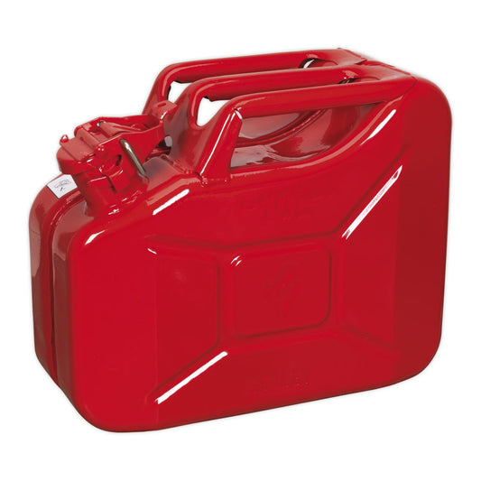 Sealey Jerry Can 10L - Red JC10