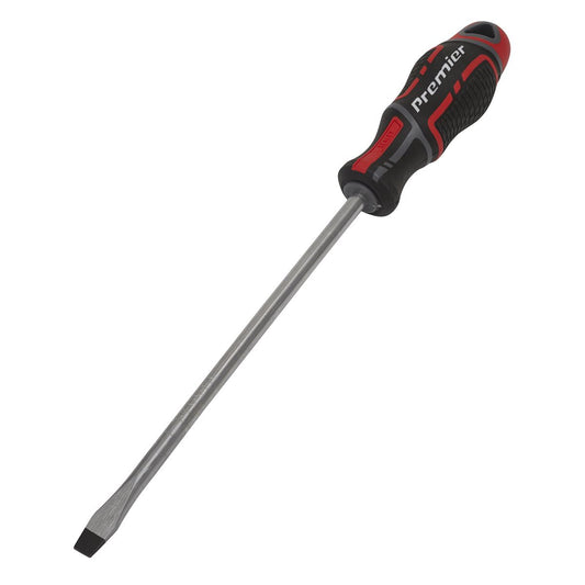 Sealey Screwdriver Slotted 8 x 200mm GripMAX AK4357