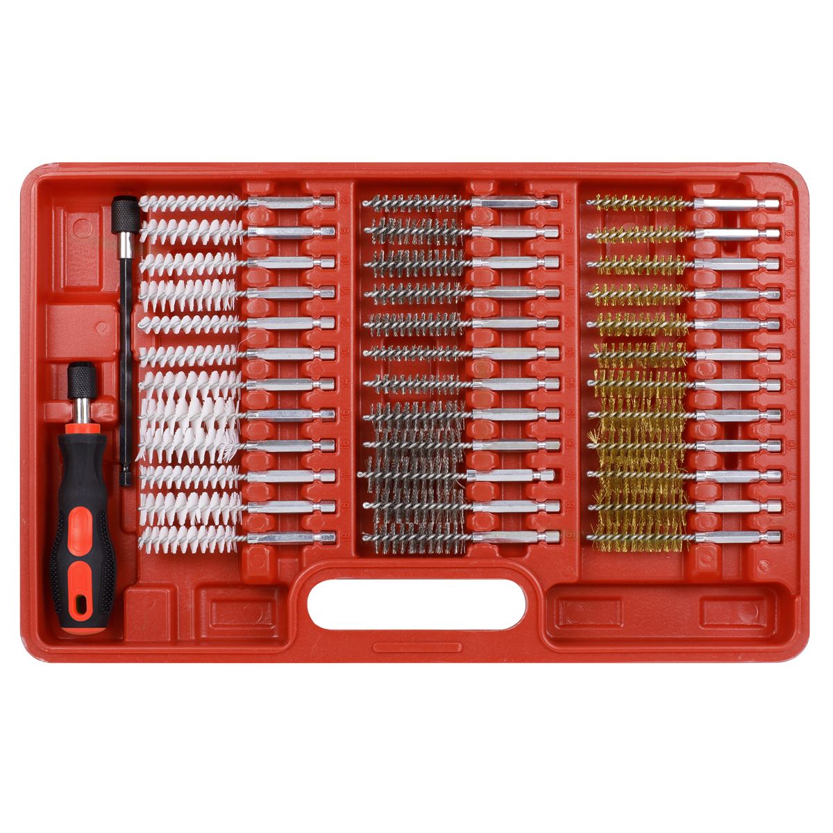 Sealey 38pc Cleaning Brush Set Injector Bore VS1910