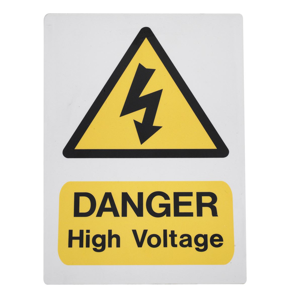 Sealey High Voltage Warning Sign 200 x 300mm HVSA4