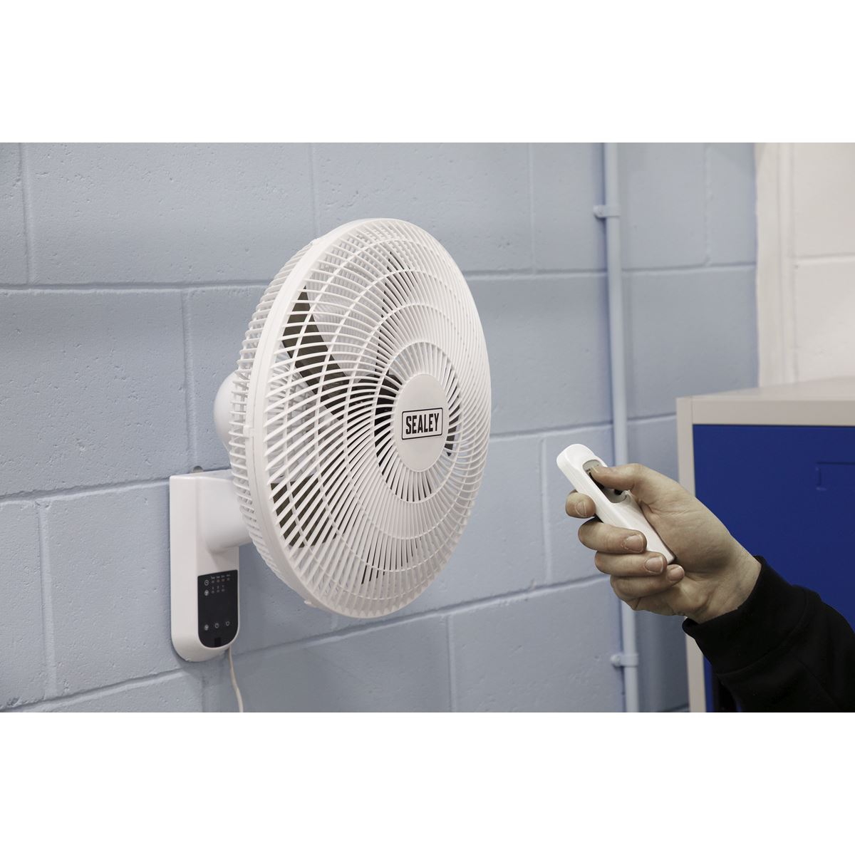 Sealey Wall Fan 3-Speed 16" with Remote Control 230V SWF16WR