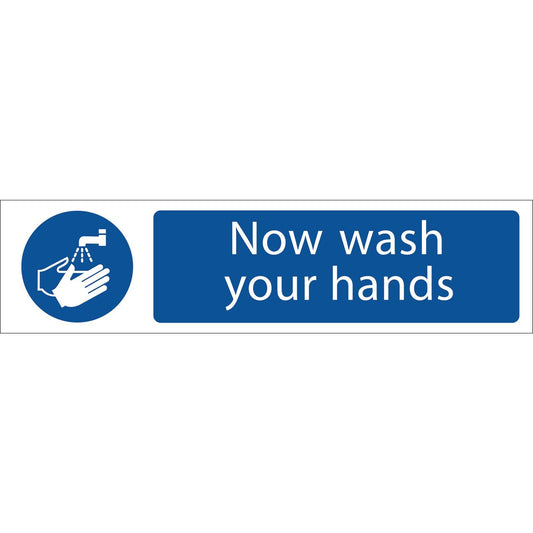 Genuine Draper 'Wash Your Hands' Mandatory Sign | 73157