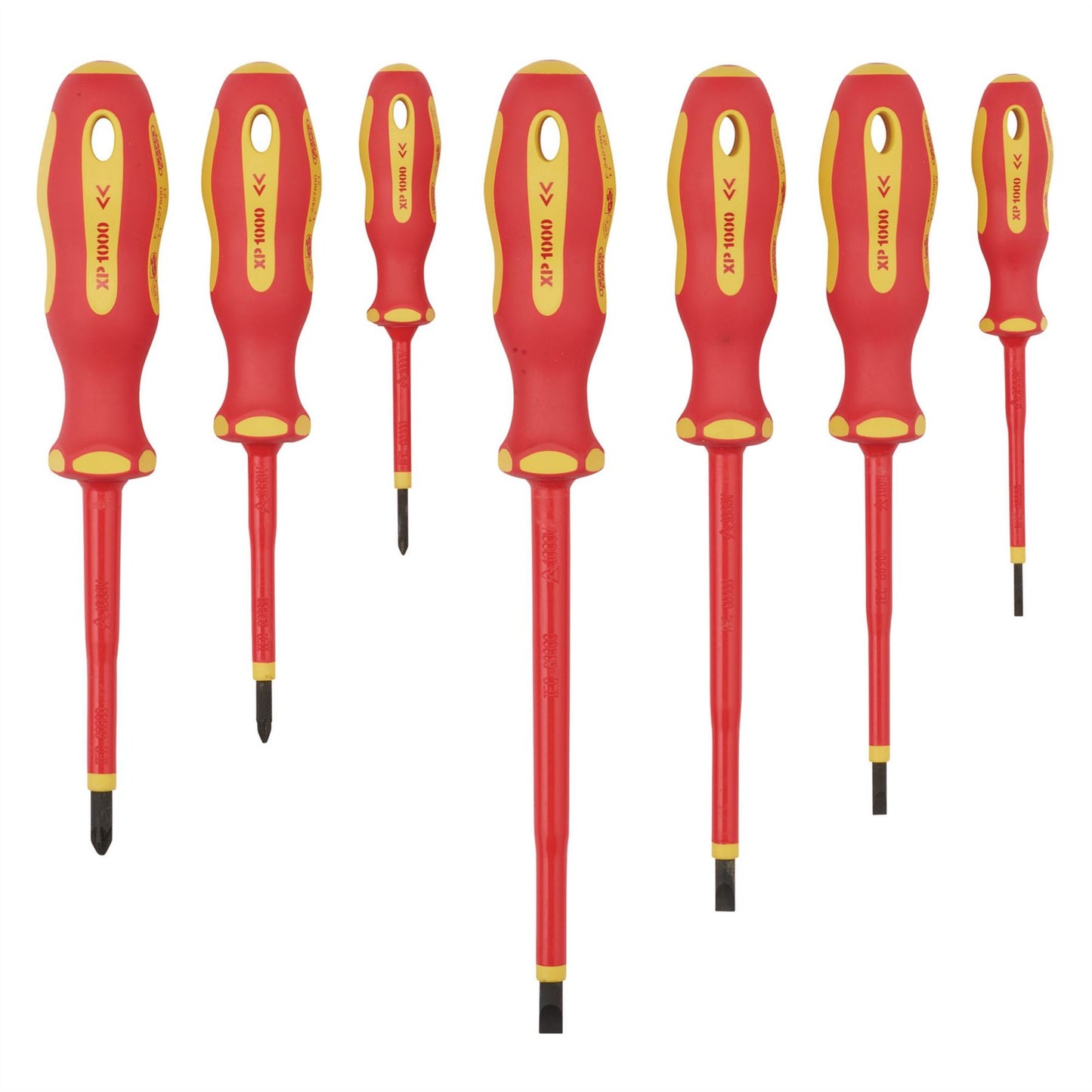 Draper Expert Electricians Screwdriver Set Fully Insulated VDE 7 Piece Ergo Plus - 64694