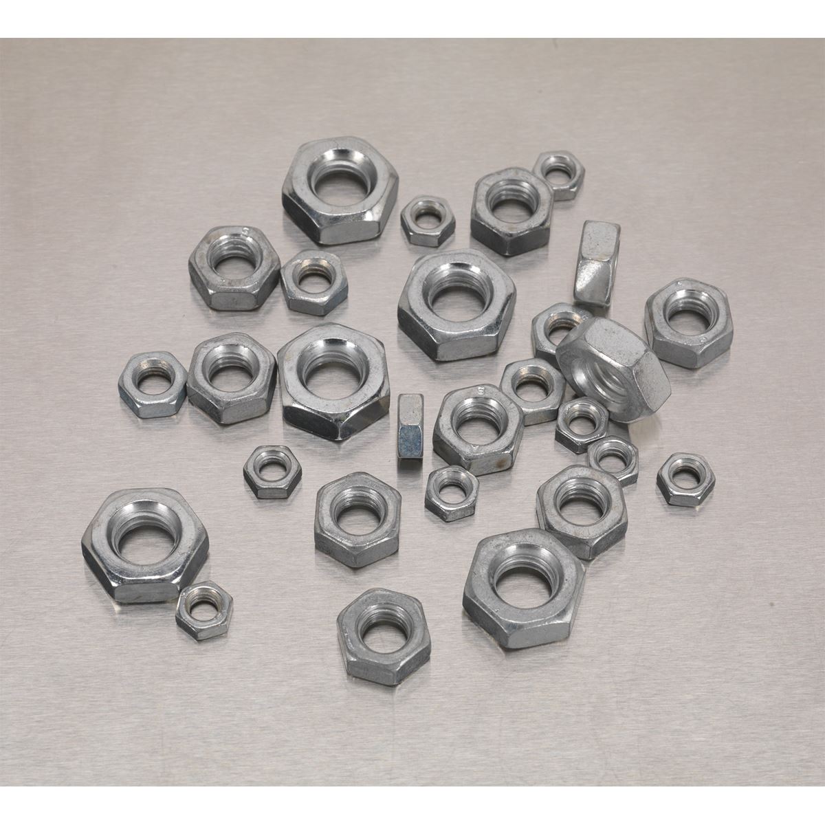 Sealey Steel Nut Assortment 370pc M5-M10 Metric AB028SN