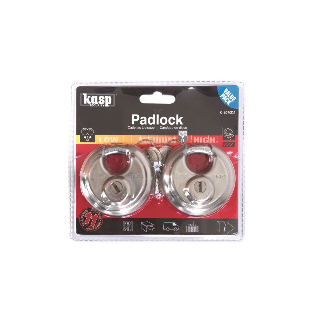 Kasp 160 Padlock 60mm Twin Pack K16070D2