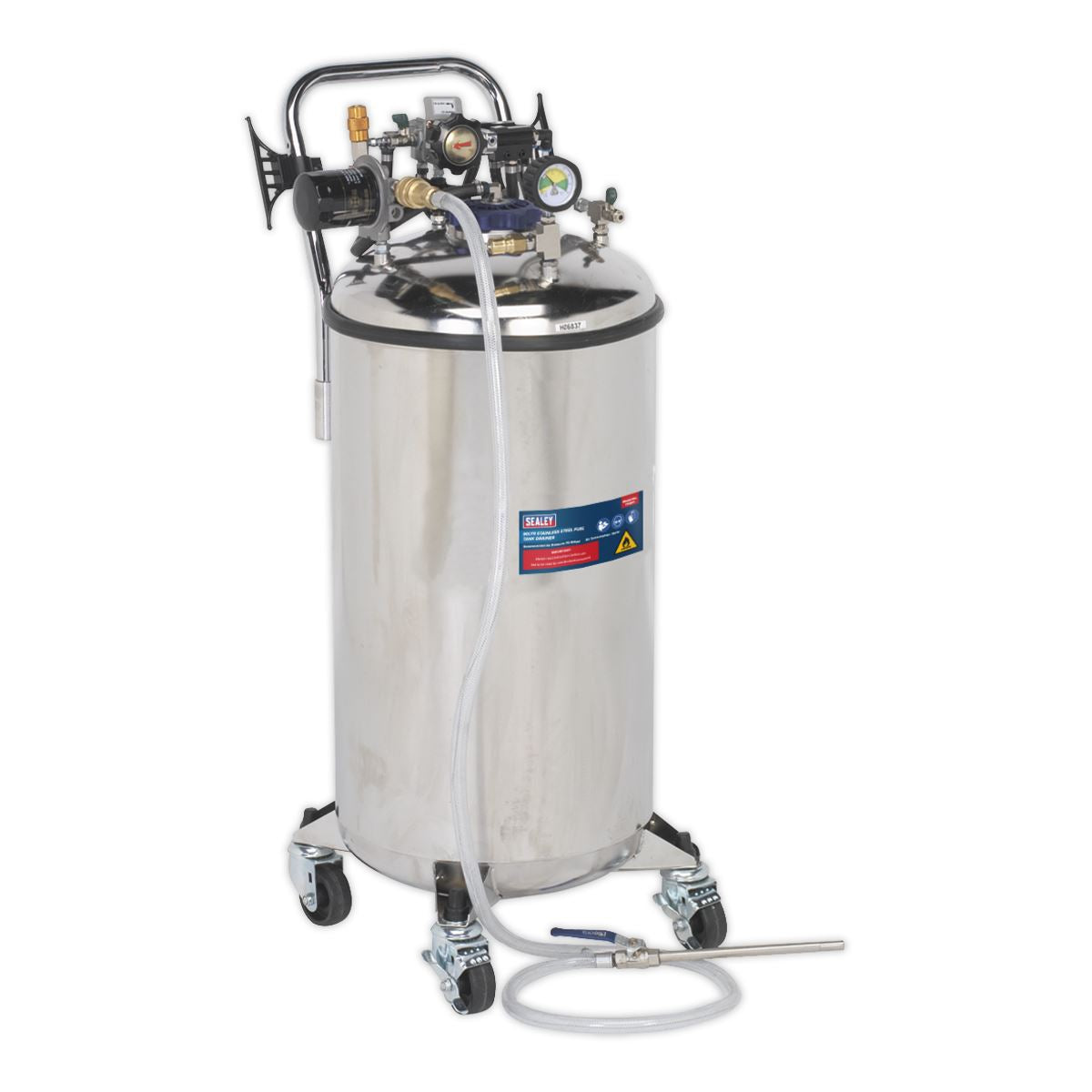 Sealey Fuel Tank Drainer 90L Stainless Steel TP201