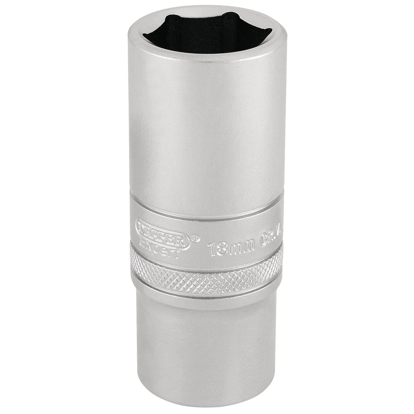 Draper 3/8" Square Drive Hi-Torq 6 Point Deep Socket (18mm) - 17545