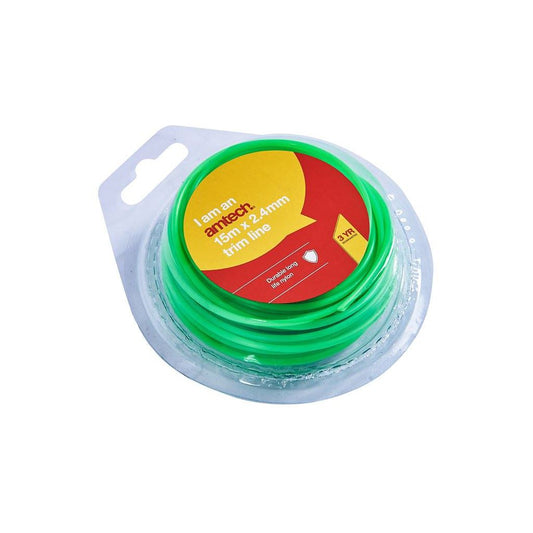 15m x 2.4mm Strong Strimmer Line Nylon Wire Round String Medium Electric Trimmer - U4040