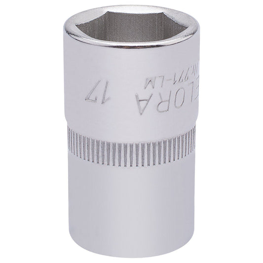 17mm 1/2" Square Drive Elora Hexagon Socket Draper 15306