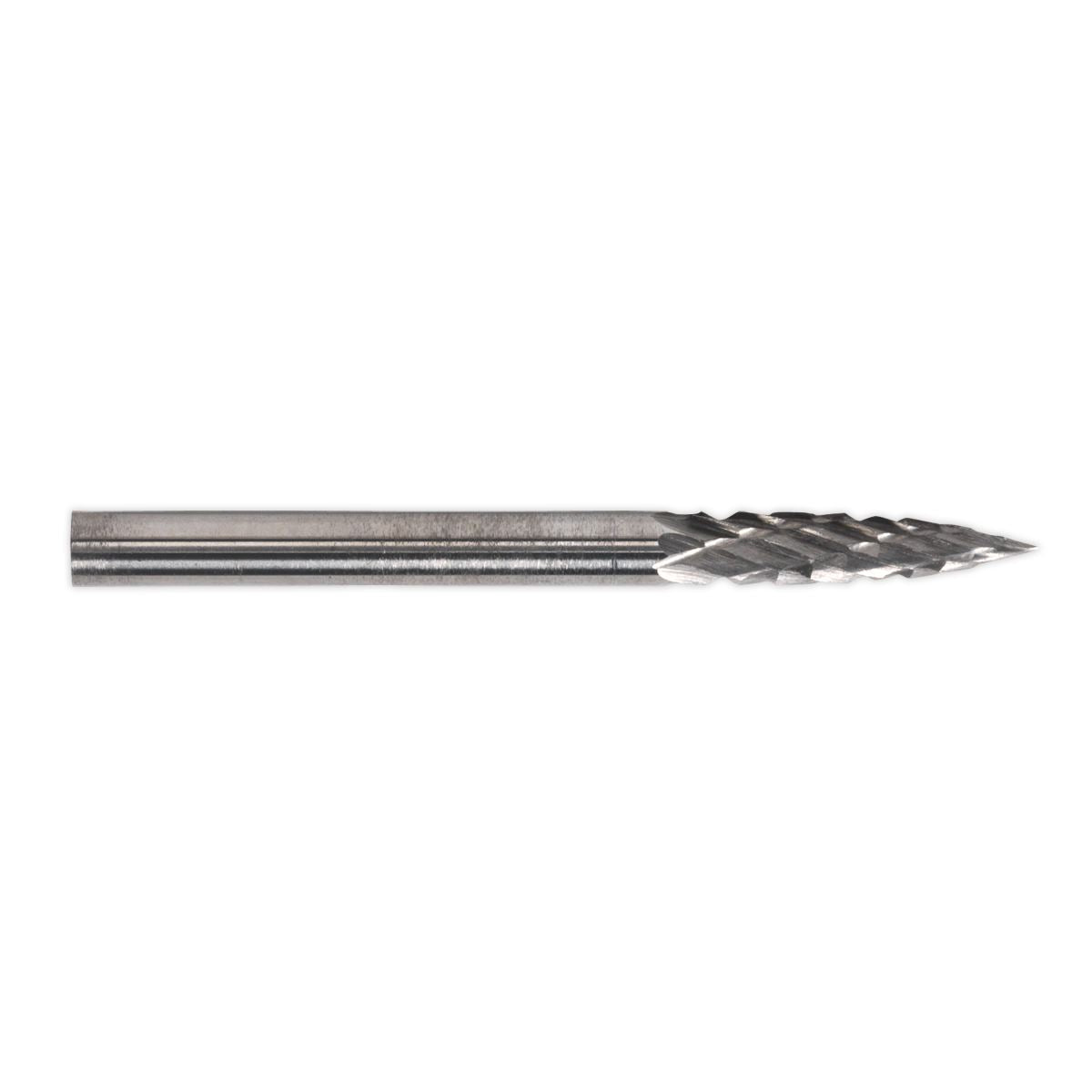 Sealey Micro Carbide Burr Pointed Tree 3mm Pack of 3 MCB005