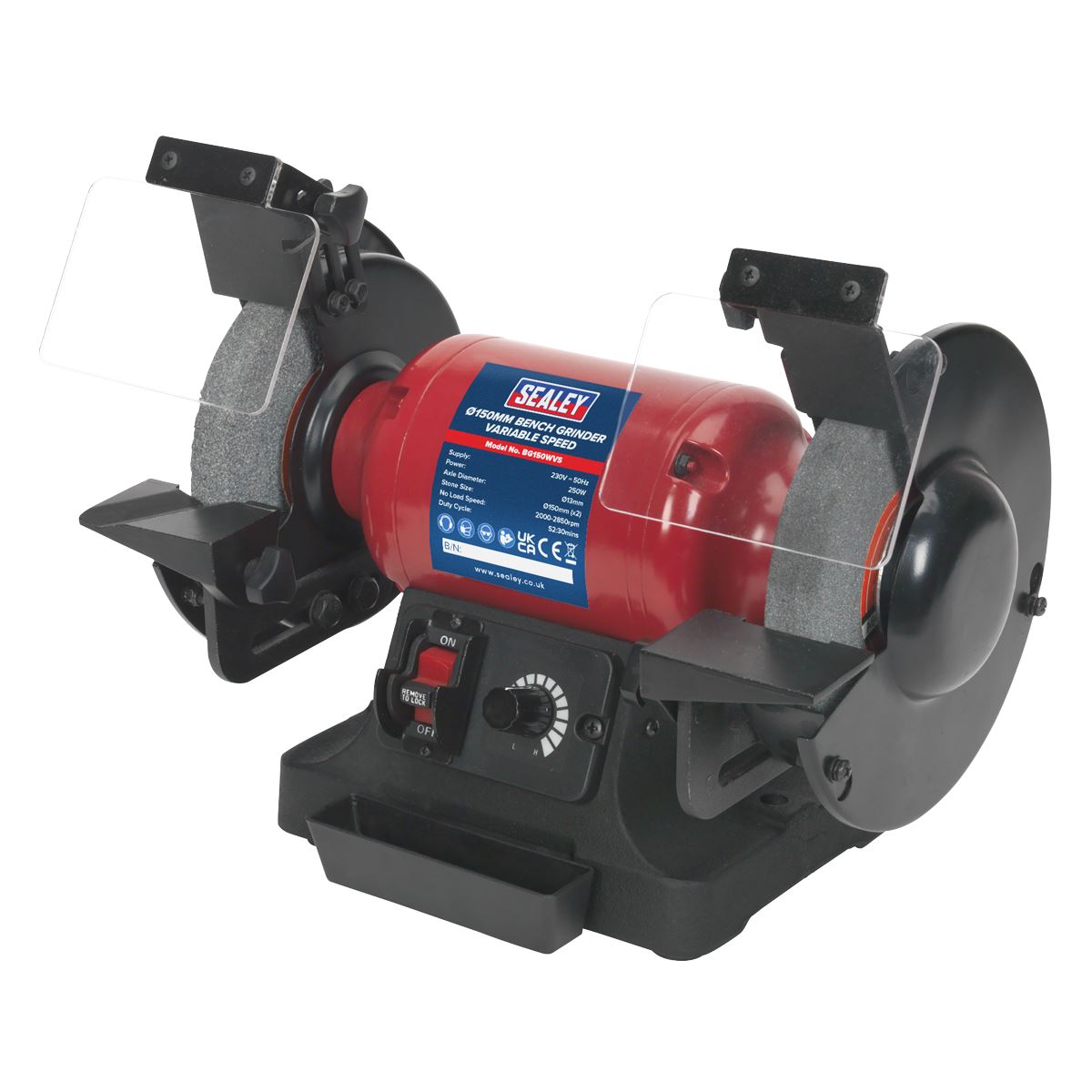 Sealey Bench Grinder 150mm Variable Speed BG150WVS