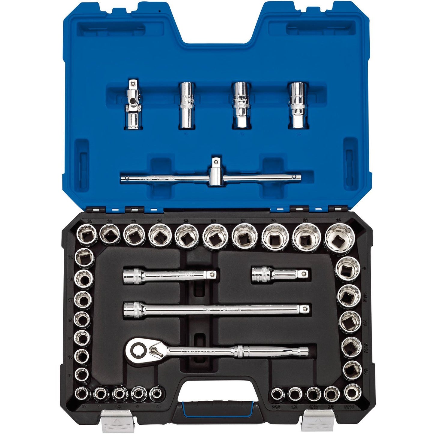 Draper 1/2" Square Drive mm/AF Combined Socket Set (41 Piece) - 16467