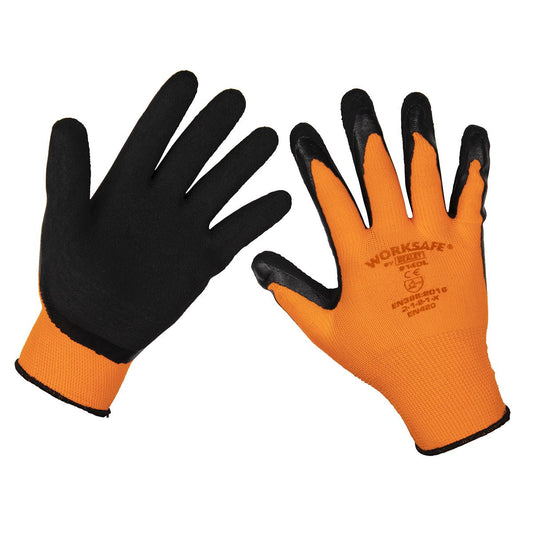 Sealey Foam Latex Gloves (Large) - Pair 9140L