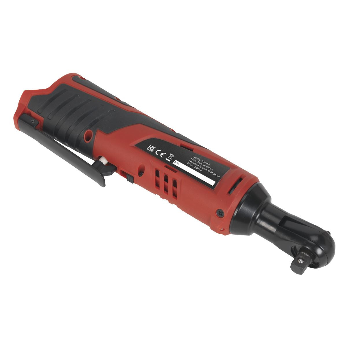 Sealey Cordless Ratchet Wrench 3/8"Sq Drive 12V Li-ion - Body Only CP1202