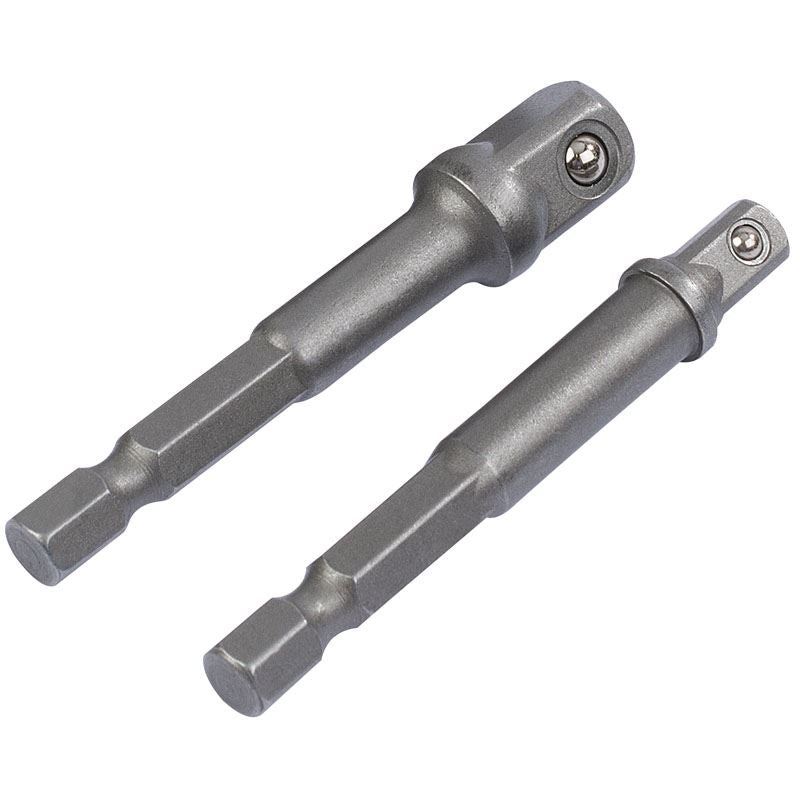 Draper 1x 1/4" Hex 1/4" and 3/8" Square Drive Adaptors Professional Tool 50087