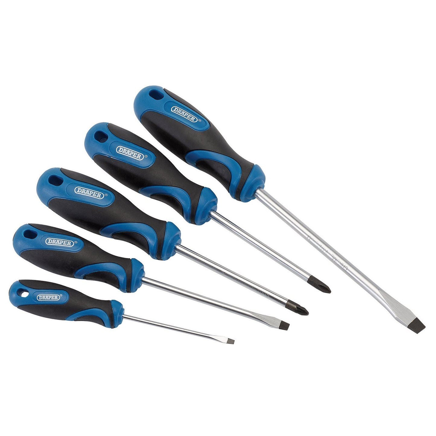 Draper Soft Grip Screwdriver Set (5 Piece) 865/5B - 32610