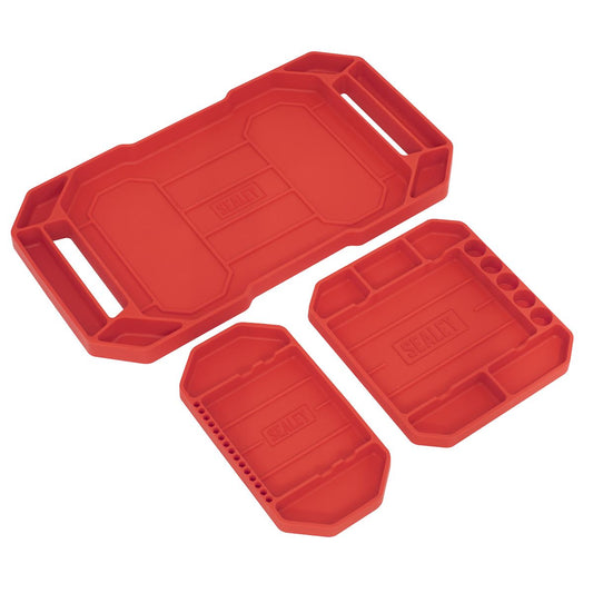 Sealey Flexible Tool Trays Non-Slip - Pack of 3 APNST4