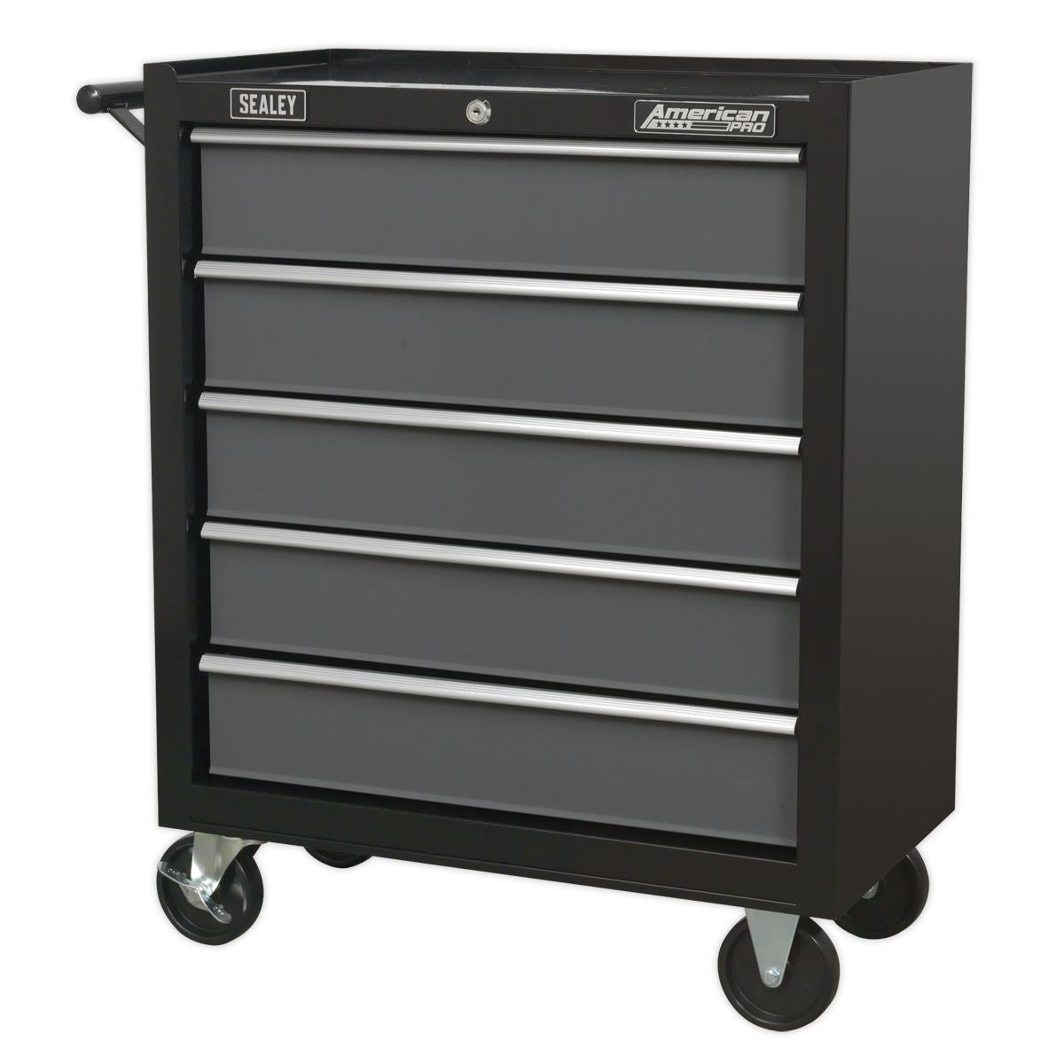 Sealey Rollcab 5 Drawer with Ball-Bearing Slides - Black/Grey AP2505B