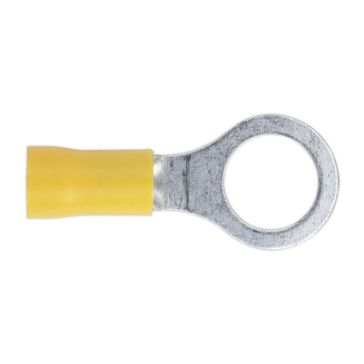 Sealey Easy-Entry Ring Terminal 10.5mm (3/8") Yellow Pack of 100 YT16