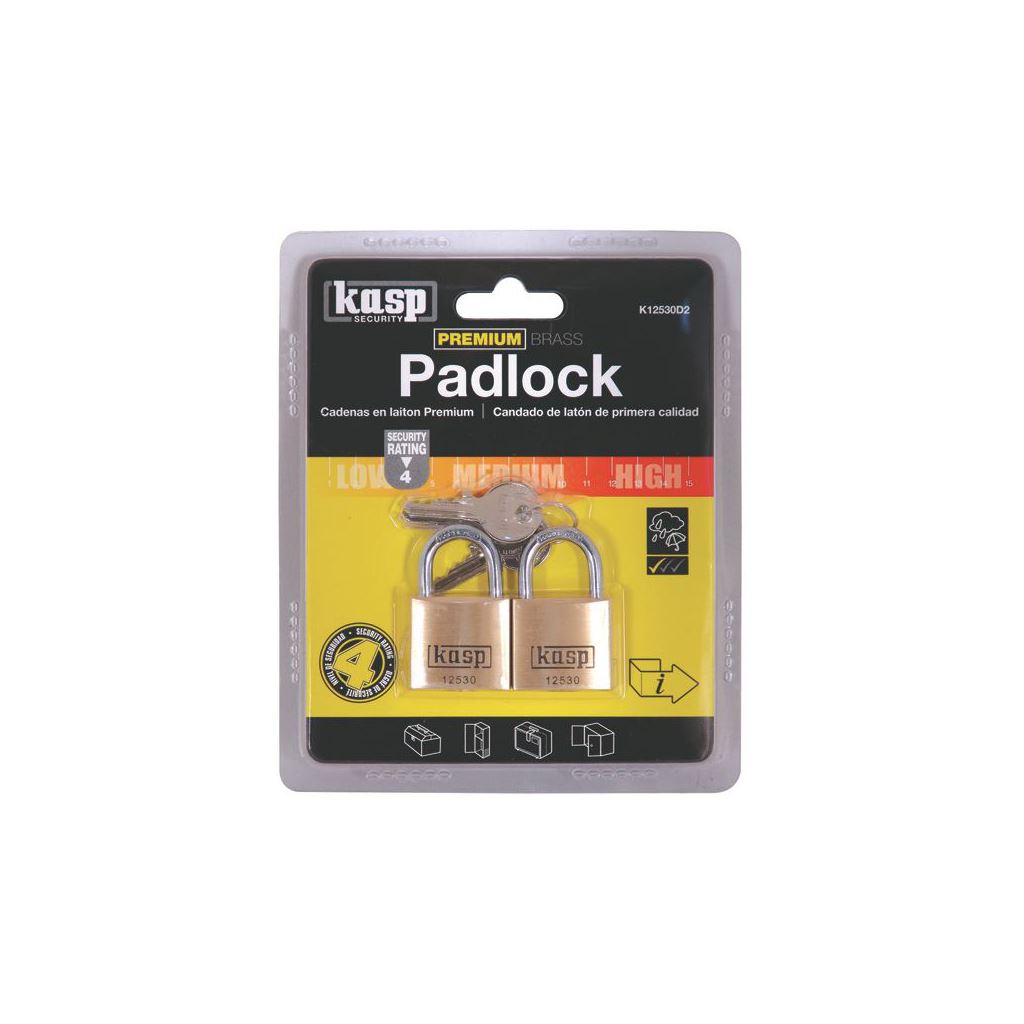 Kasp 125 Padlock 30mm Twin K12530D2