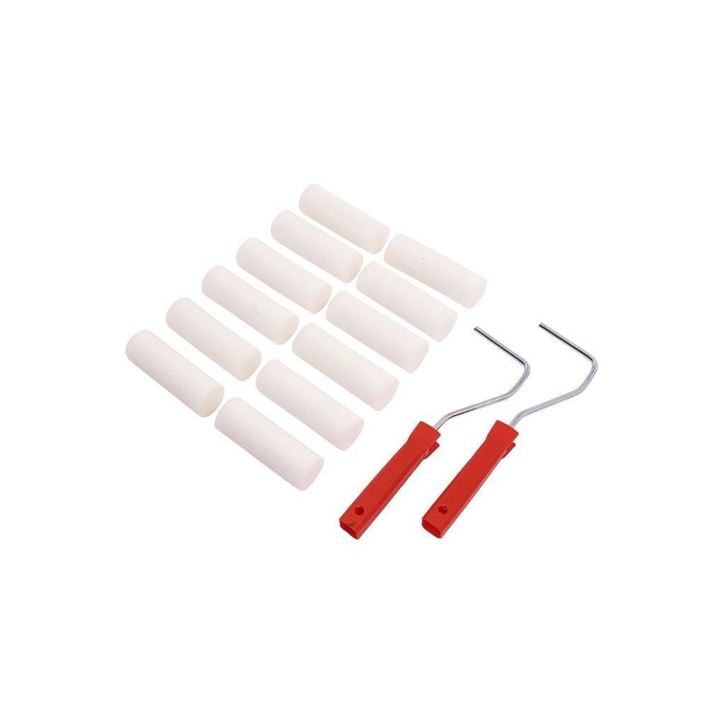 Amtech 14 Piece Mini Paint Roller Set Decorating - S3895