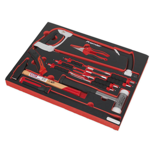 Sealey Tool Tray with Hacksaw, Hammers & Punches 13pc TBTP06EU