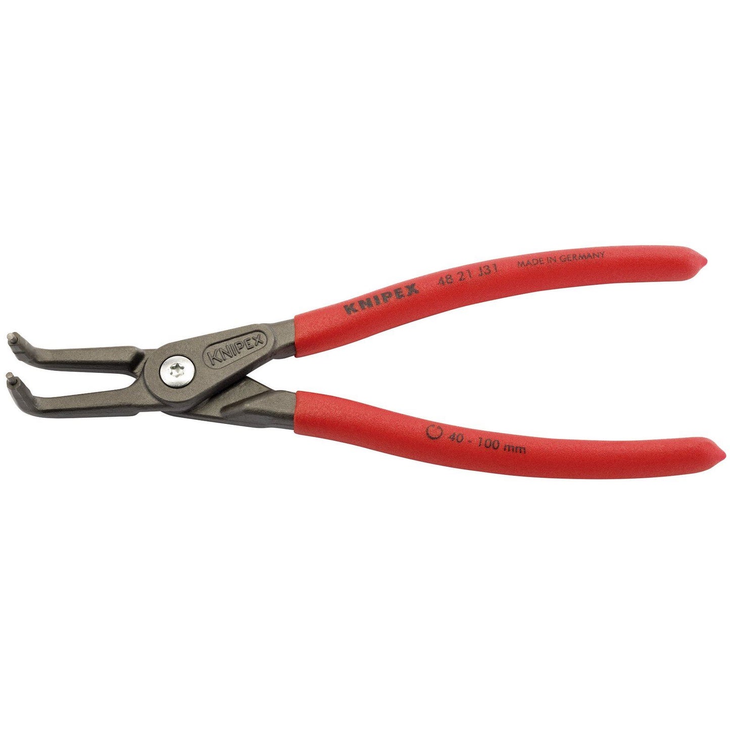 Knipex 75086 210mm 90deg Bent Internal Straight Tip Circlip Pliers 40 - 100mm