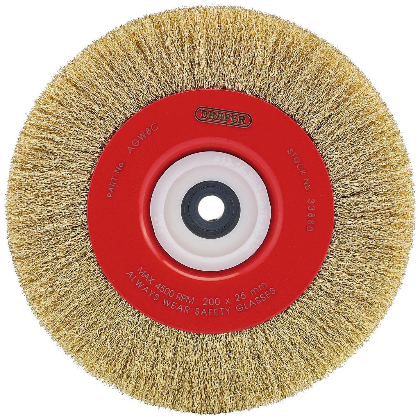 Draper 33880 AGW8C 200 x 19mm Crimped Steel Wire Brushes