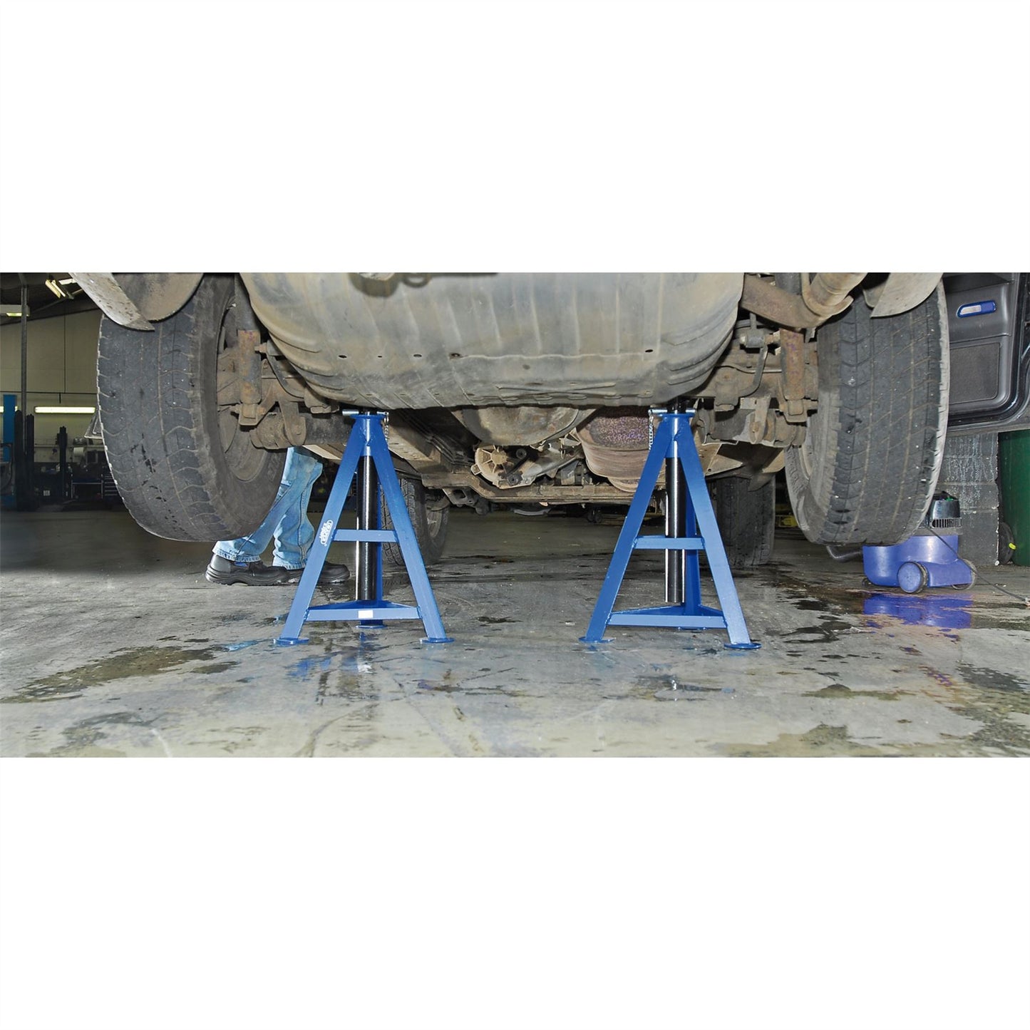 Draper Expert 54722 AS6000 Pair Axle Stands 6 Tonne Each 12T Pair 870mm High