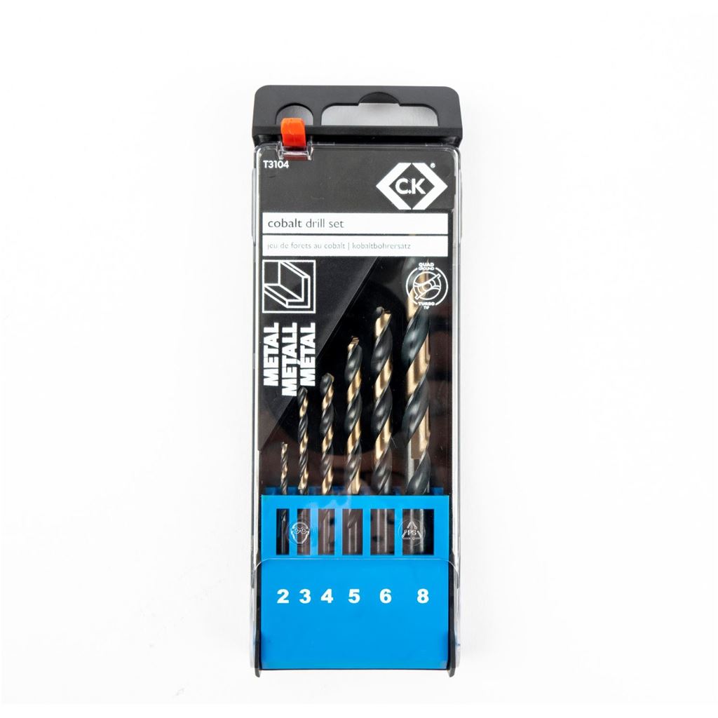 CK Tools Cobalt Split Point Drill Bit Set/5 T3104