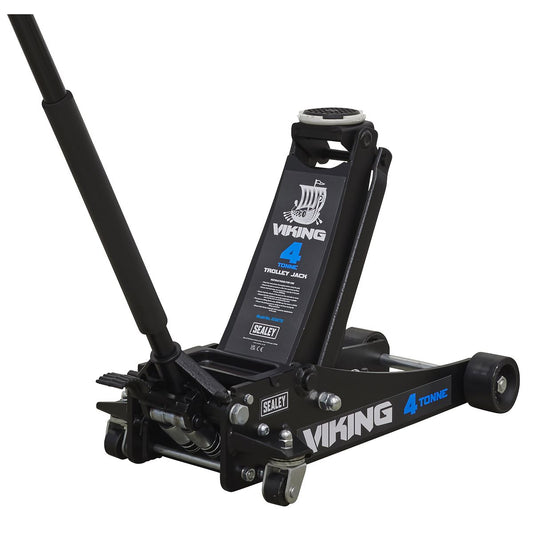 Sealey Viking Tyre Bay Trolley Jack 4 tonne Low Entry w/ Rocket Lift 4040TB