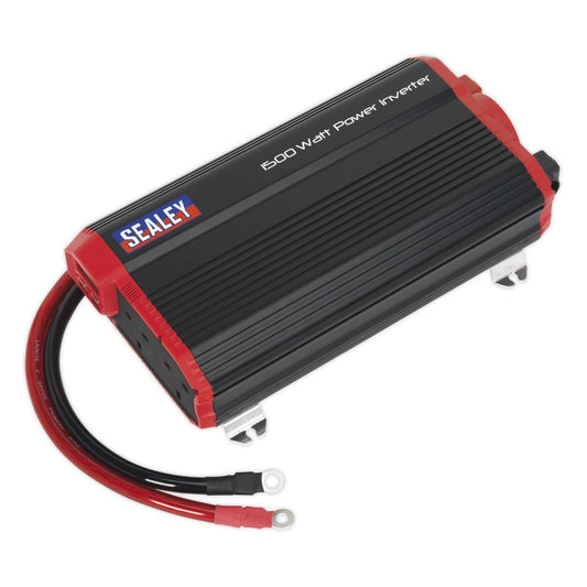 Sealey Power Inverter Modified Sine Wave 1500W 12V DC - 230V 50Hz PI1500