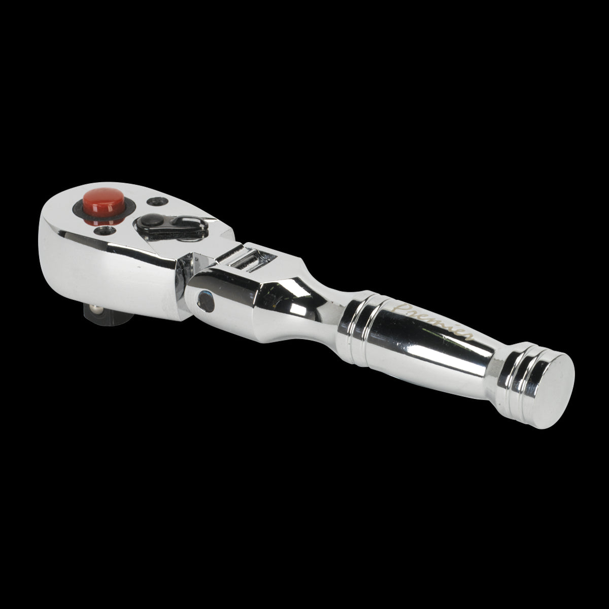 Sealey Ratchet Wrench Flexi-Head Stubby 3/8"Sq Drive AK661SF