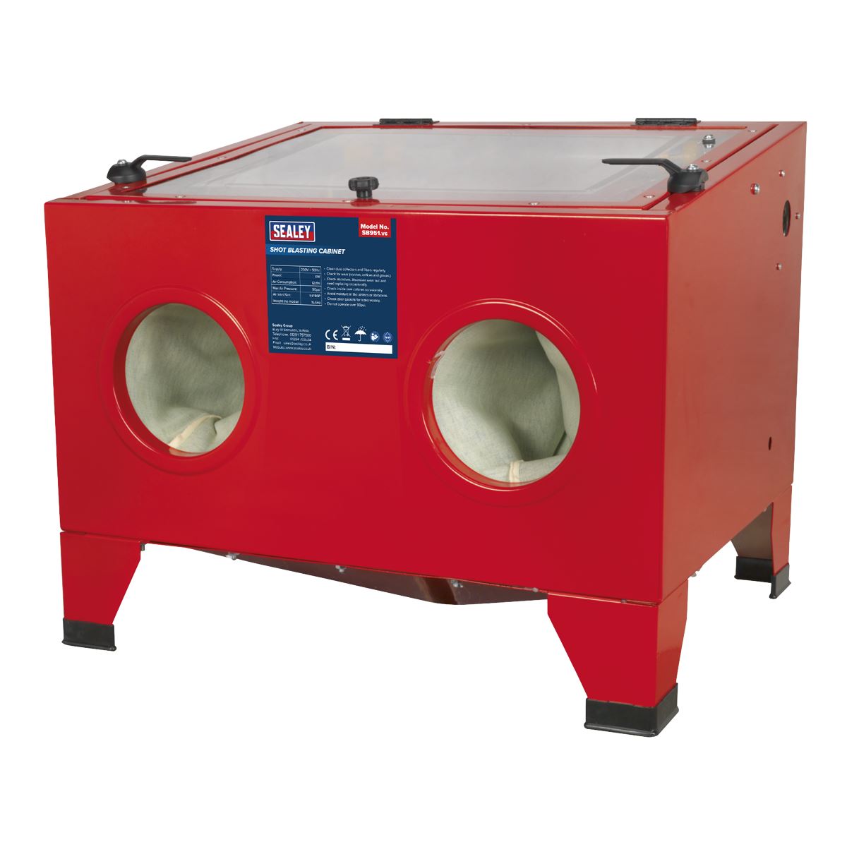 Sealey Shot Blast Cabinet with Gun 640 x 490 x 490mm SB951