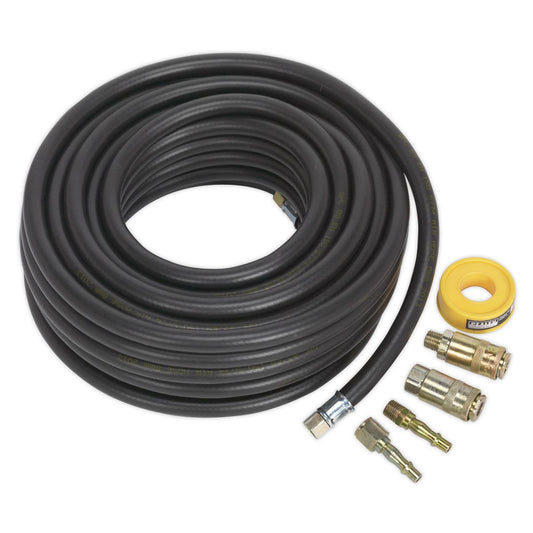 Sealey Air Hose Kit 15m x 8mm with Connectors AHK01