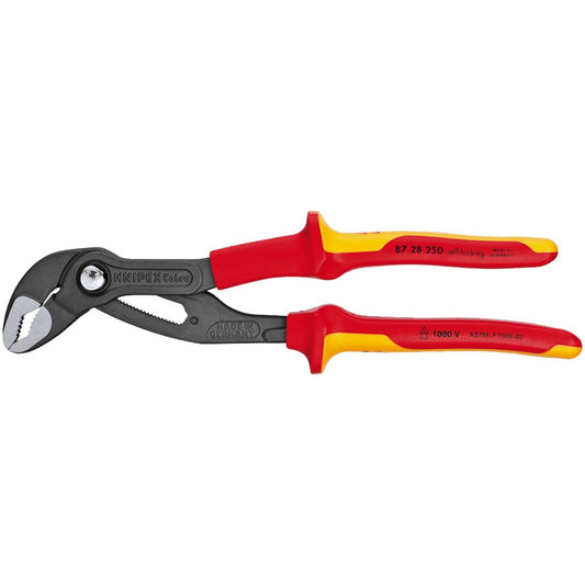 Knipex 87 28 250mm VDE Fully Insulated Cobra Waterpump Pliers - 10644