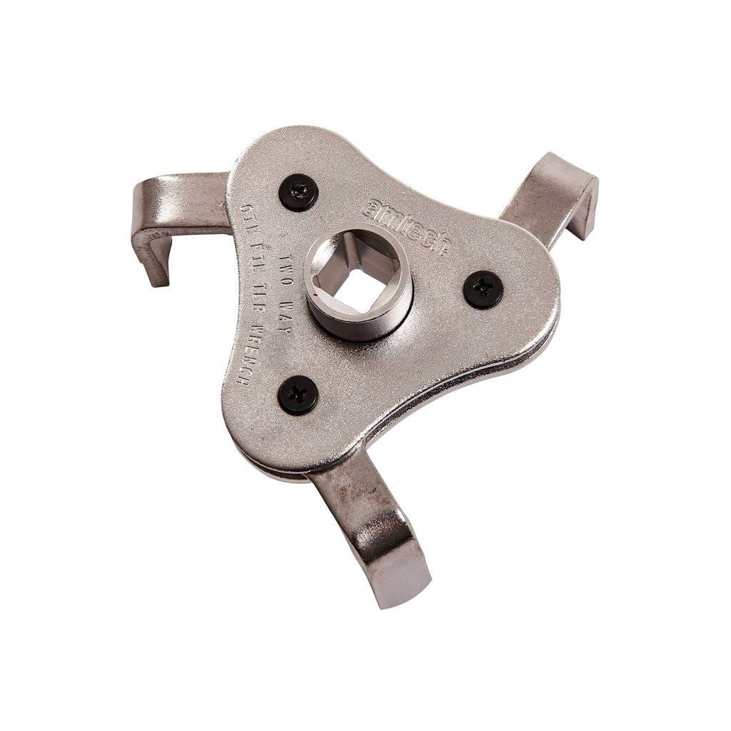 Amtech Oil Filter Wrench Removal Tool 2 Way Adjustment From 63 To 102mm - J1100