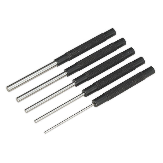 Sealey Parallel Pin Punch Set 5pc Long Pattern AK9124