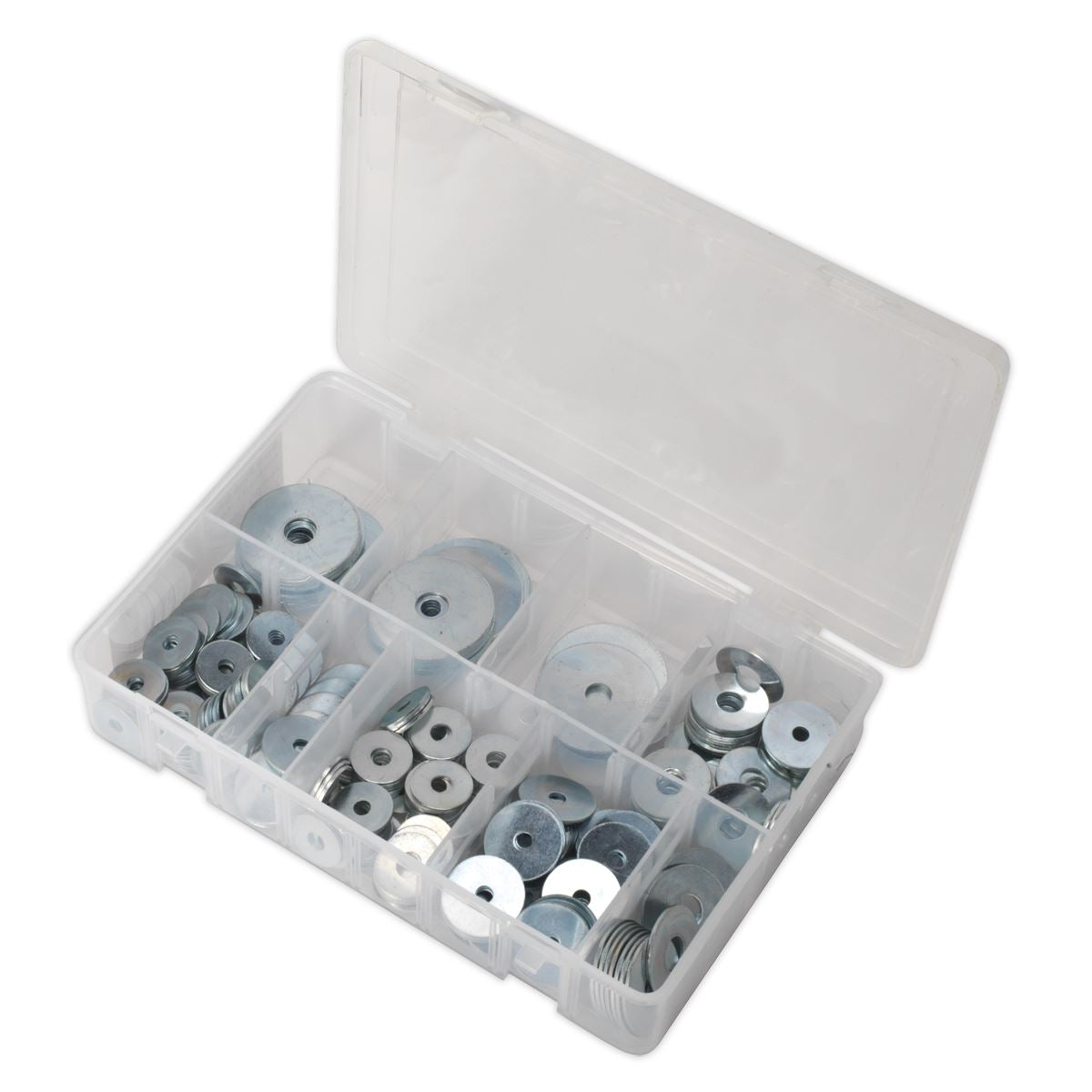 Sealey Repair Washer Assortment 240pc M5-M10 Metric Zinc Plated AB059RW