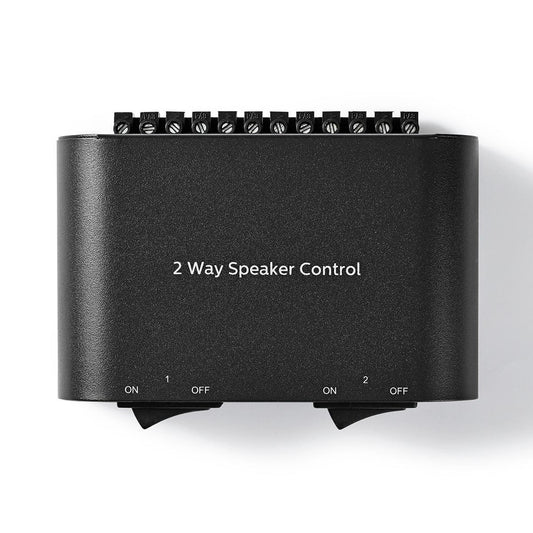 Nedis Speaker Control Box 2-Way Screw Clamp Black ASWI2612BK